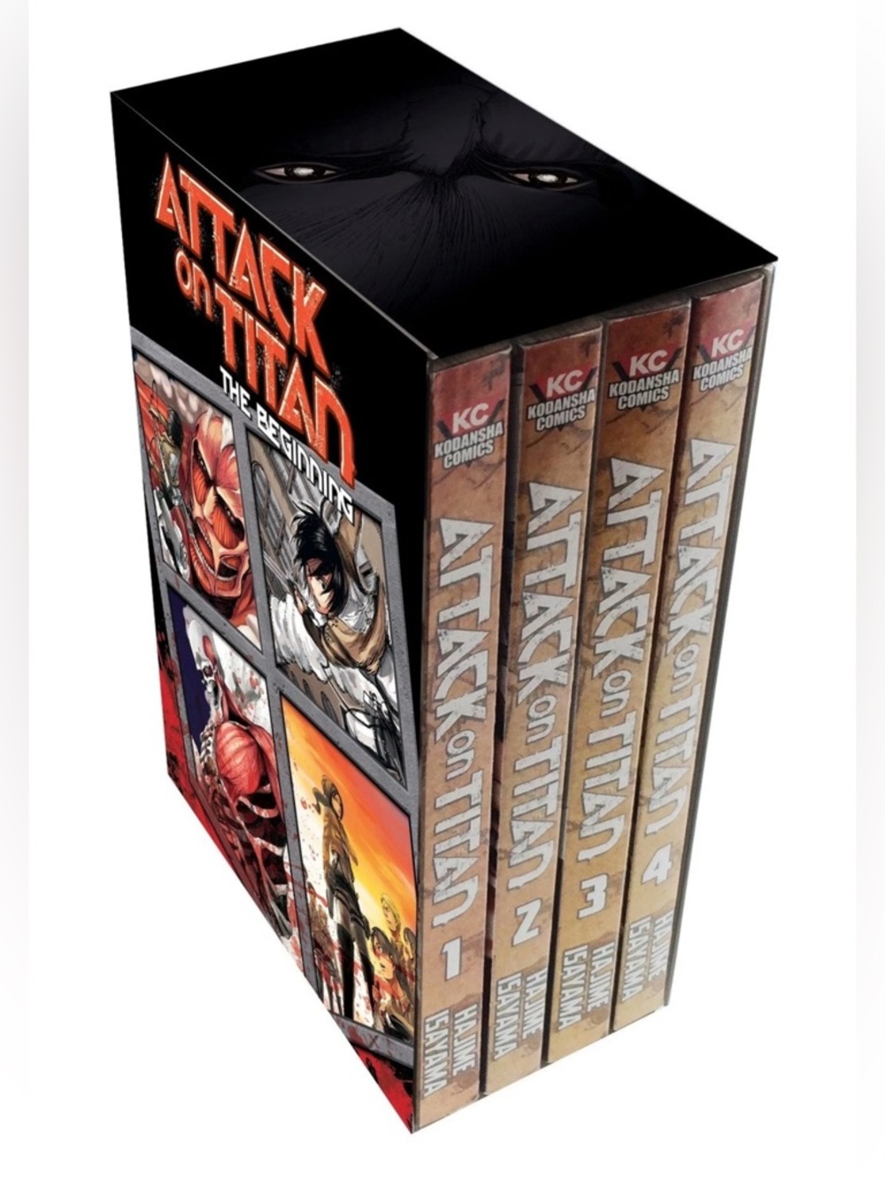 Attack on Titan: The Beginning Manga Comic Book Box Set Volumes 1-4 in English
